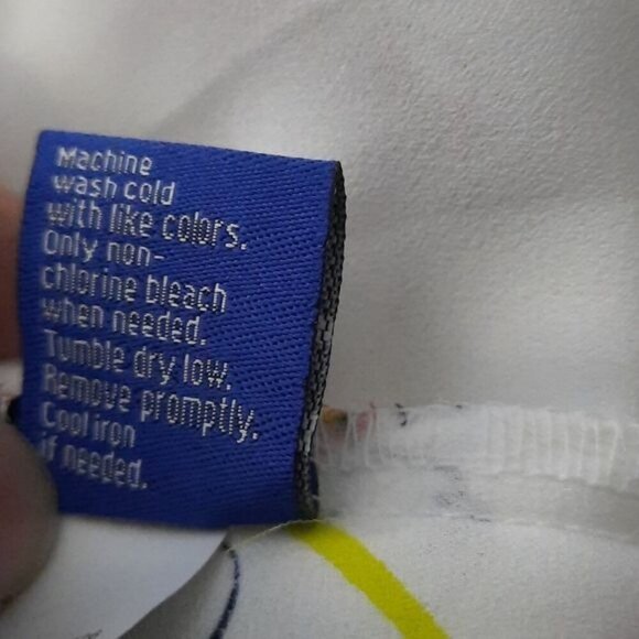 Apt 9 White Red Floral Print Vneck Flowy Tank Top Tunic Size Medium - Picture 7 of 7